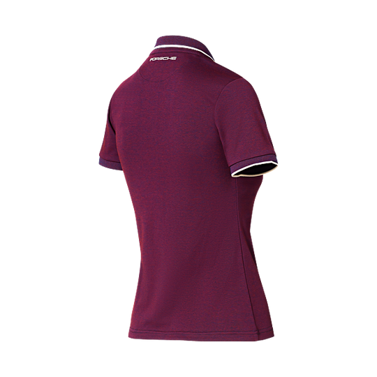 Porsche Women's Polo shirt, Burgundy - Heritage