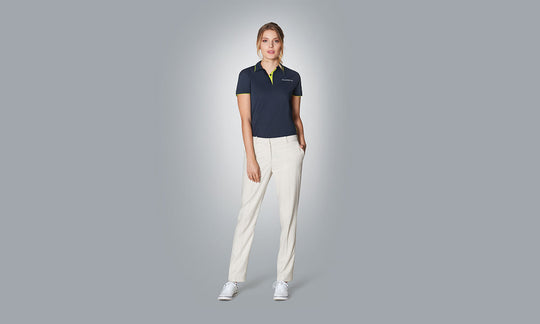 Porsche Women's Polo Shirt, dark blue - Sport Collection