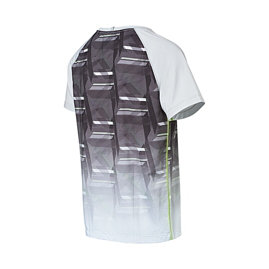 Porsche Men's T-Shirt Grey/Acid Green - Sport