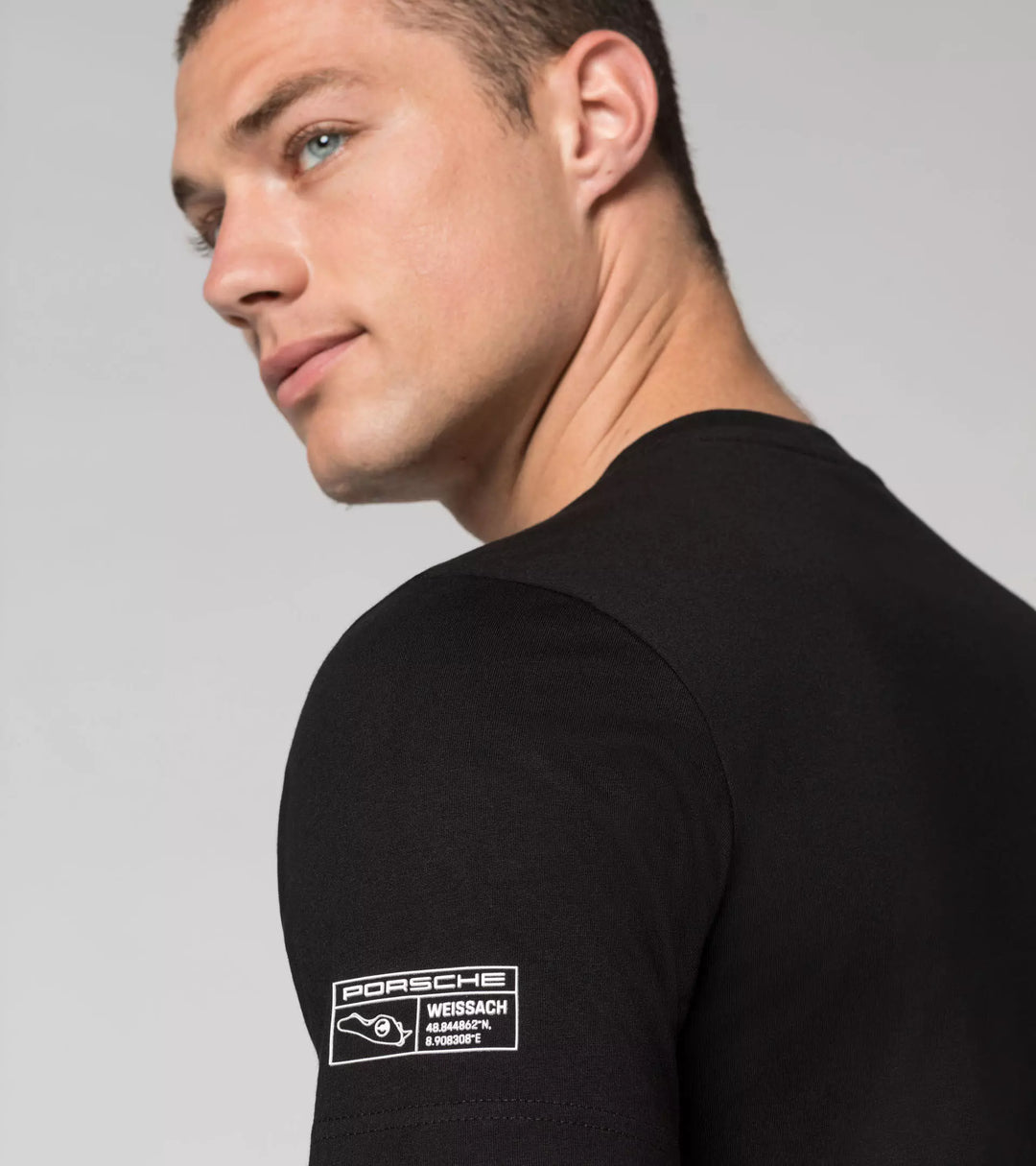 Porsche Men's T-shirt (Black) - Weissach